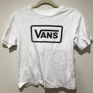 Vans White Cropped T-Shirt
